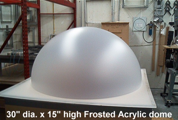 Large Acrylic Domes from EZ Tops is The Clear Choice .